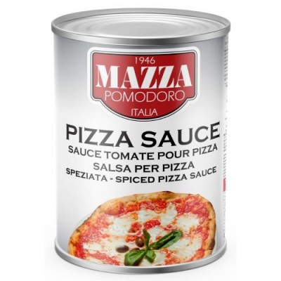 Pizza sauce with spices 10/12 brix, MAZZA IT, 4,1 kg